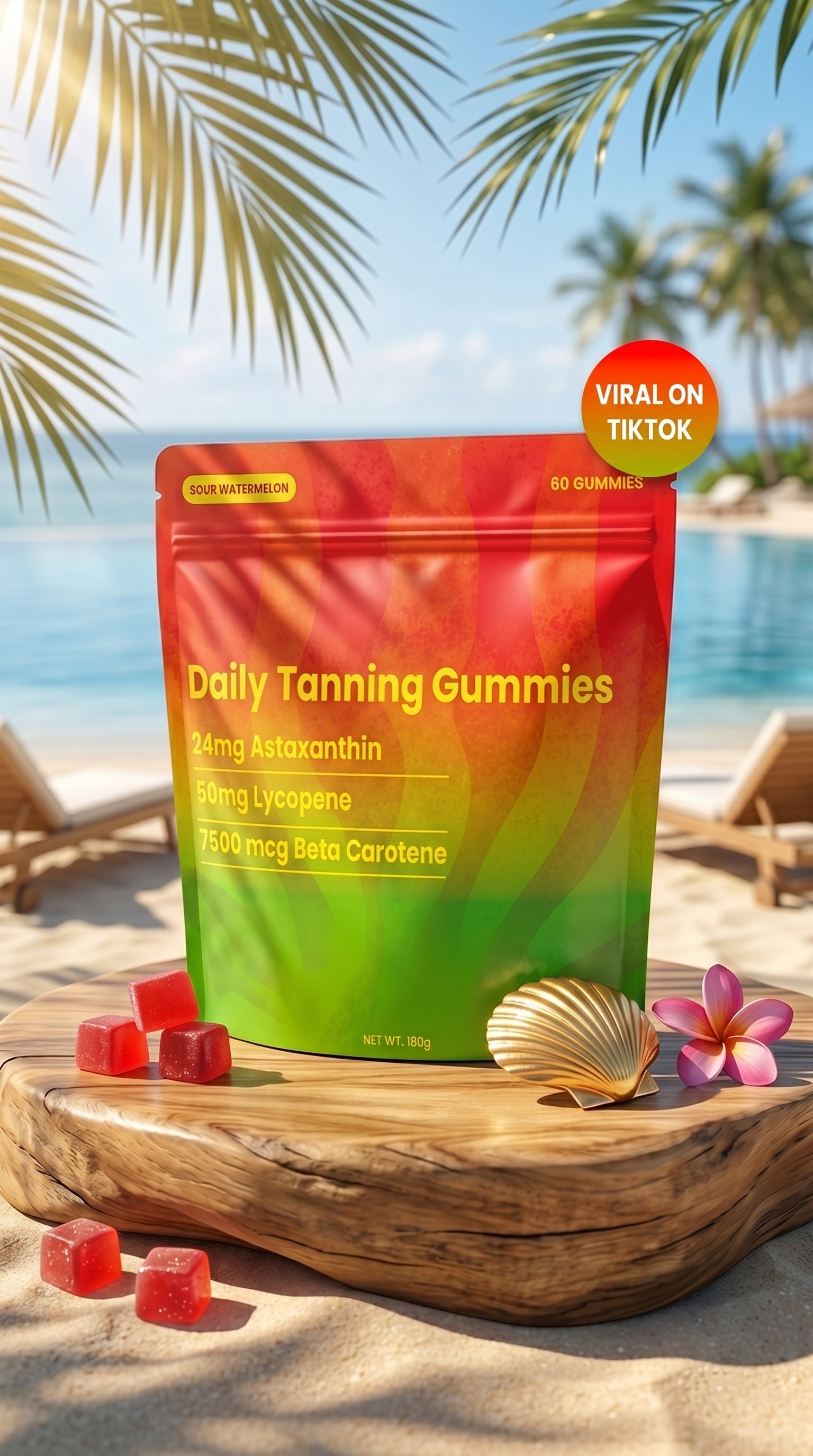 Daily Tanning Dietary Supplement Gummies